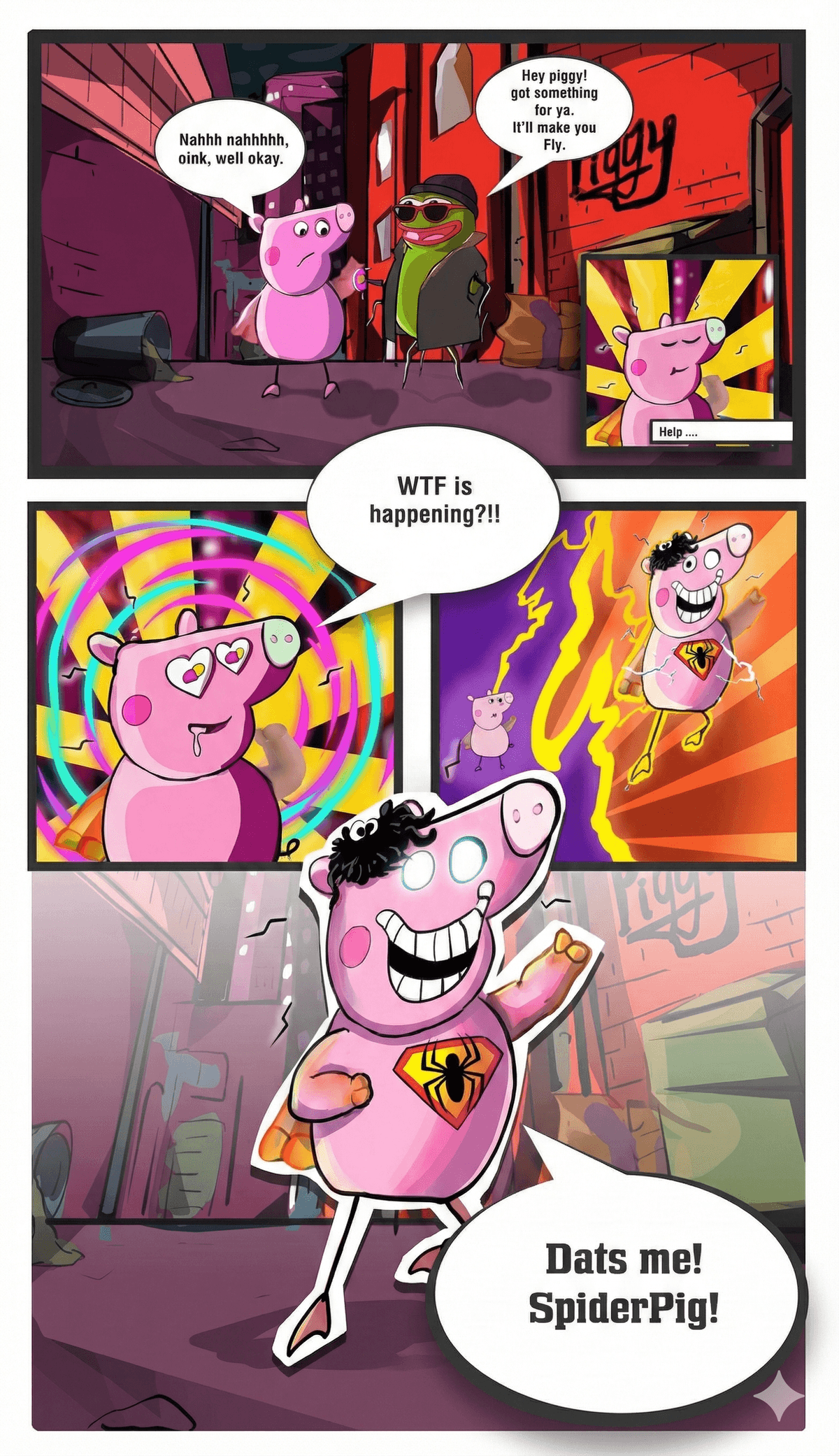 Spider Pig Comic Strip